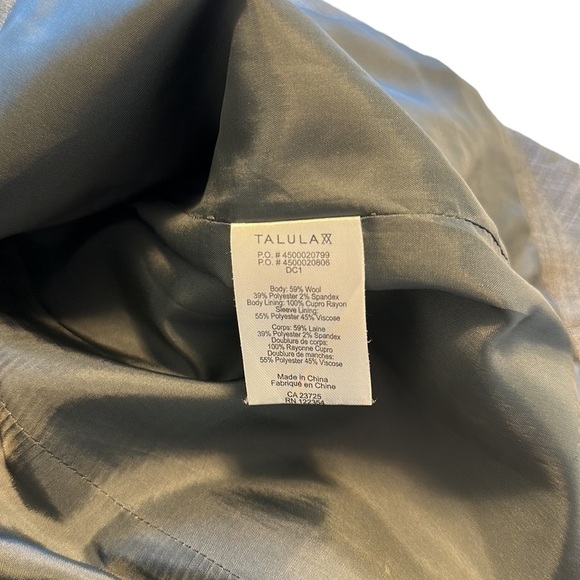 Talula Exeter Gray Wool School Boy Blazer - Size 6 - Picture 7 of 16